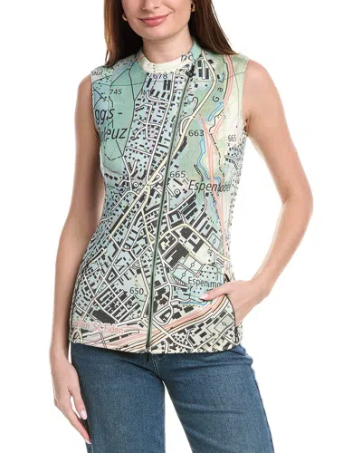 Akris Printed Vest In Multi