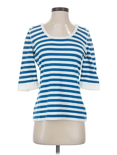 Pre-owned Akris Punto 3/4 Sleeve T-shirt In Blue