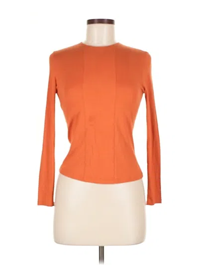 Pre-owned Akris Punto 3/4 Sleeve T-shirt In Orange