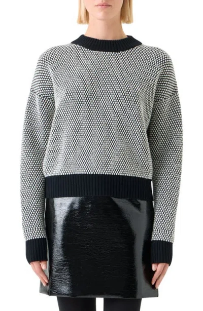 AKRIS PUNTO AKRIS PUNTO 3D DOT WOOL & CASHMERE SWEATER