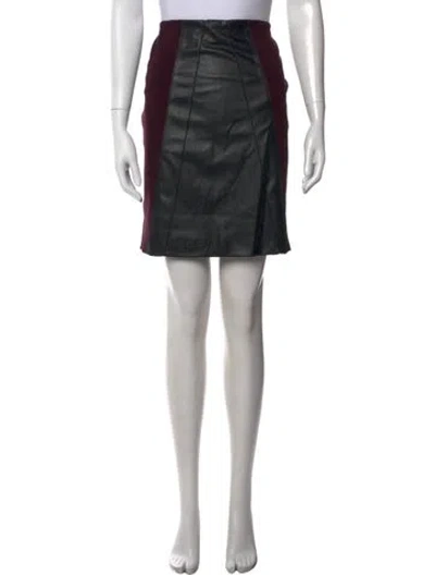 Pre-owned Akris Punto Beaded Accents Knee-length Skirt In Purple