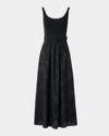Akris Punto Belted Eyelet-embroidered Cotton Midi Dress