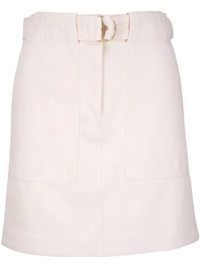 AKRIS PUNTO BELTED MINI SKIRT