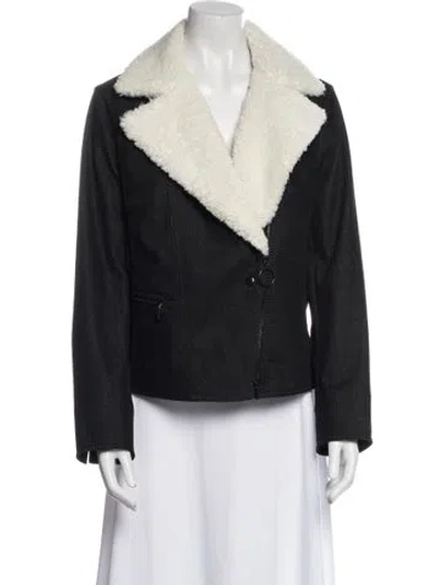 Pre-owned Akris Punto Biker Jacket In Black