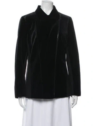 Pre-owned Akris Punto Biker Jacket In Black