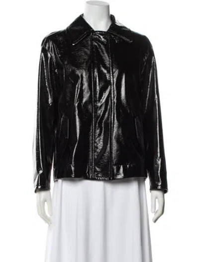 Pre-owned Akris Punto Biker Jacket W/ Tags In Black