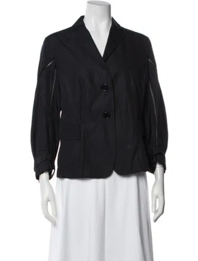 Pre-owned Akris Punto Blazer In Blue