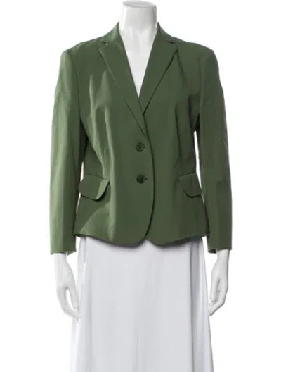 Pre-owned Akris Punto Blazer In Green