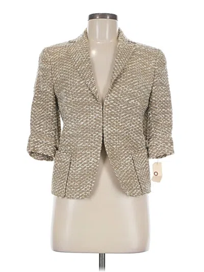 Pre-owned Akris Punto Blazer Jacket In Tan