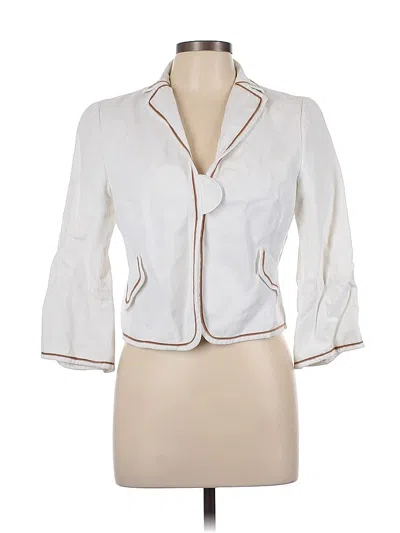 Pre-owned Akris Punto Blazer Jacket In White