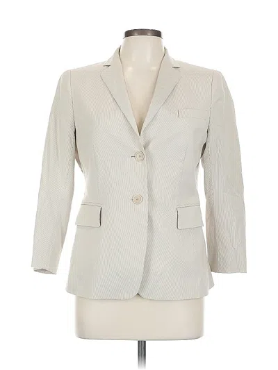 Pre-owned Akris Punto Blazer Jacket In White