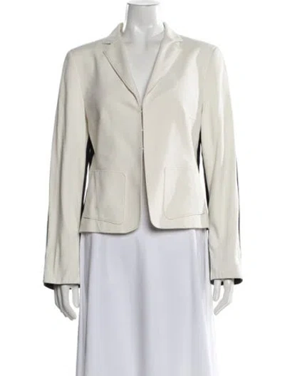Pre-owned Akris Punto Blazer In Neutral