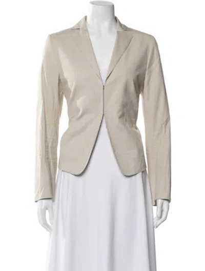 Pre-owned Akris Punto Blazer In Neutral