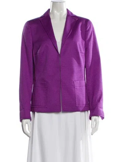Pre-owned Akris Punto Blazer In Purple