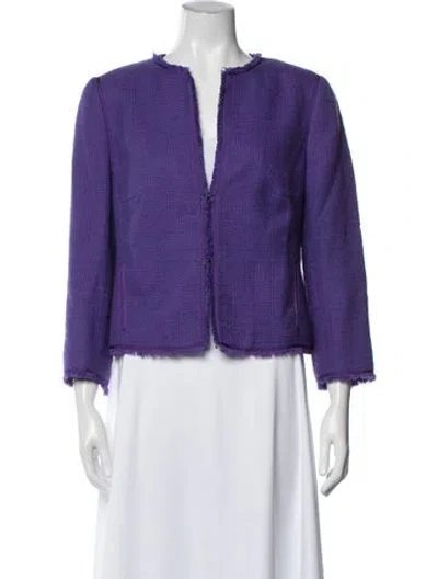 Pre-owned Akris Punto Blazer In Purple