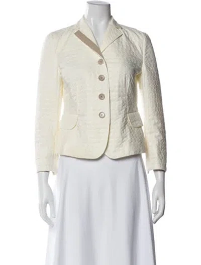 Pre-owned Akris Punto Blazer In White