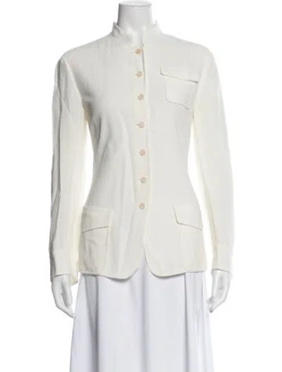 Pre-owned Akris Punto Blazer In White