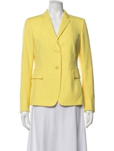 Pre-owned Akris Punto Blazer In Yellow