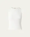 Akris Punto Body-con Knit Top In Cream