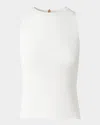 Akris Punto Body-con Knit Top In Cream