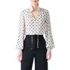 Akris Punto Boho Dot Print Silk Shirt
