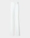 Akris Punto Bootcut Cotton Stretch Denim Pants In White