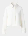 Akris Punto Boxy Water Resistant Cotton-blend Jacket In Cream