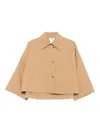 Akris Punto Water Repellent Cotton Garbardine Crop Car Coat In Neutral