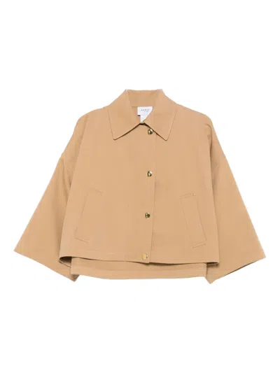 AKRIS PUNTO BUTTON-FASTENING JACKET
