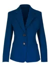 Akris Punto Buttoned Blazer In Blue