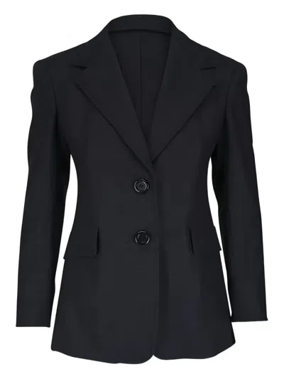 Akris Punto Buttoned Blazer In Black