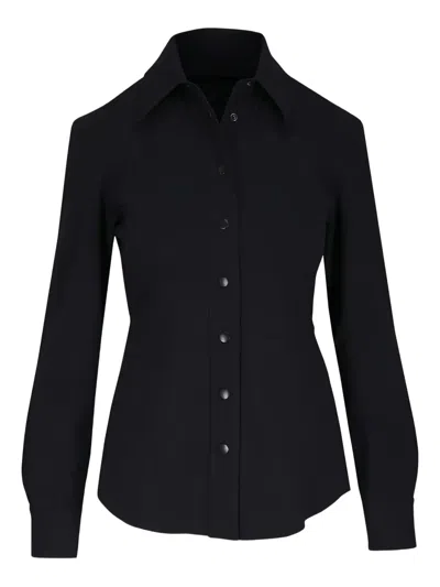 Akris Punto Buttoned Collared Shirt In Black