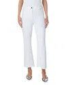 Akris Punto Chiara Wool Tricotine Wide-leg Ankle Pants In White