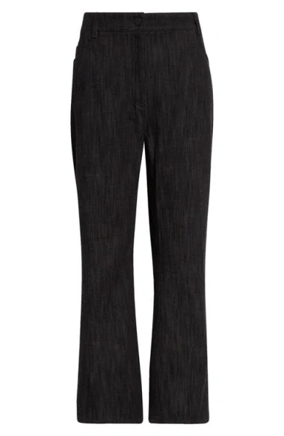 Akris Punto Cali Crop Flare Pants In Black