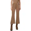 Akris Punto Cali Stretch Velveteen Crop Bootcut Pants In Caramel