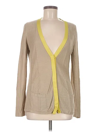 Pre-owned Akris Punto Cardigan Sweater In Tan