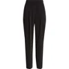 Akris Punto Caro Pleat Front Tapered Leg Ankle Pants In Black