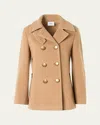 Akris Punto Cashmere And Wool-blend Top Coat In Brown