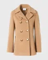 Akris Punto Cashmere And Wool-blend Top Coat In Brown