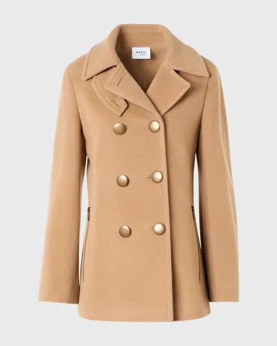 Akris Punto Cashmere And Wool-blend Top Coat In Brown