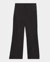 Akris Punto Cecily Bootcut Crop Denim Pants In Black
