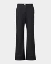 Akris Punto Cecily Bootcut Crop Denim Pants In Black