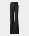 Akris Punto Celia Cotton Stretch Denim Bootcut Pants In Black