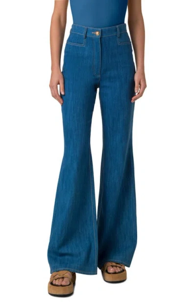 AKRIS PUNTO AKRIS PUNTO CELIA HIGH WAIST WIDE LEG JEANS