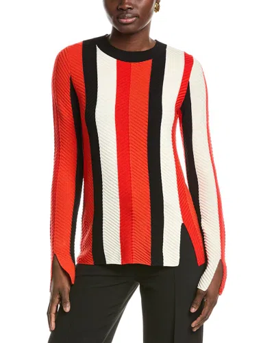 Akris Punto Chevron Stitch Wool Sweater