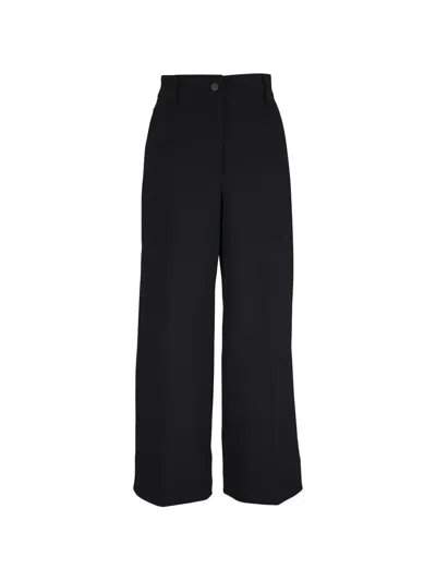 Akris Punto Chiara Wide-leg Trousers In Black