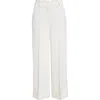 Akris Punto Chiara Wool Tricotine Wide-leg Ankle Pants In Cream