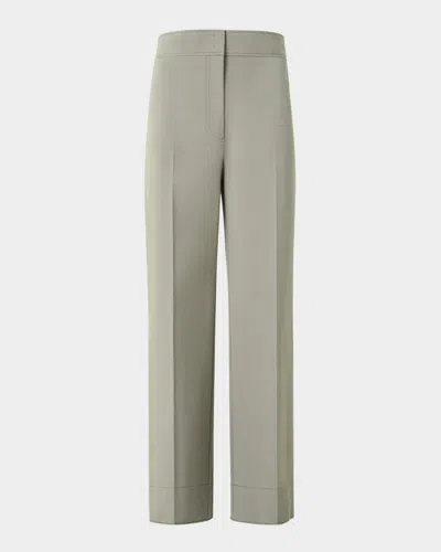 AKRIS PUNTO CHIEKO CROPPED BI-STRETCH COTTON PANTS