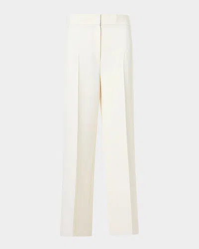 Akris Punto Chieko Pleated Kick Flare Pants In Neutral