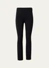 Akris Punto Maxine High Waist Signature Jersey Pants In Black